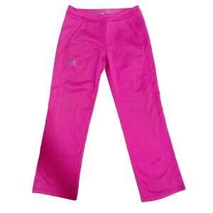 Under Armour Pink Straight Leg Sweatpants Girls Size L